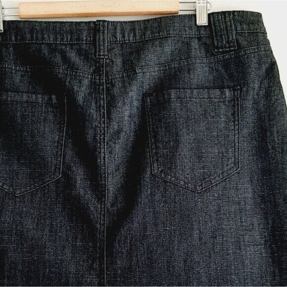 SANTANA JEANS / Blue Jean Short Mini Skirt Classic 5-Pocket Style Sz 16 - Picture 7 of 8